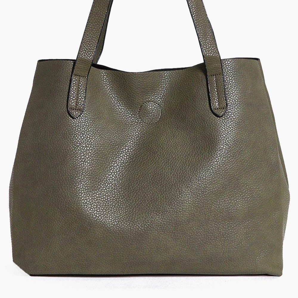 Boohoo Basic Popper Shopper Bag